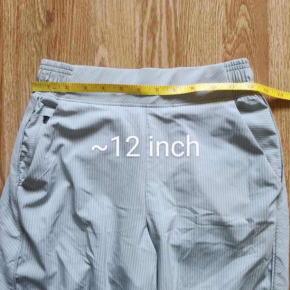 Athleta Striped Light Gray Joggers - Picture 8 of 10